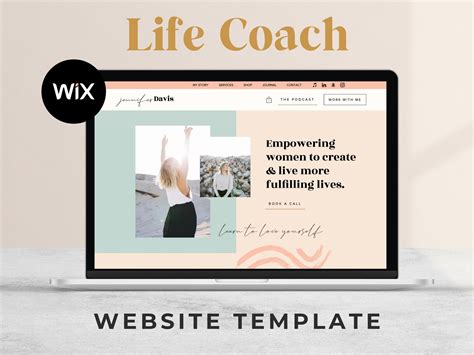 wix life coach template